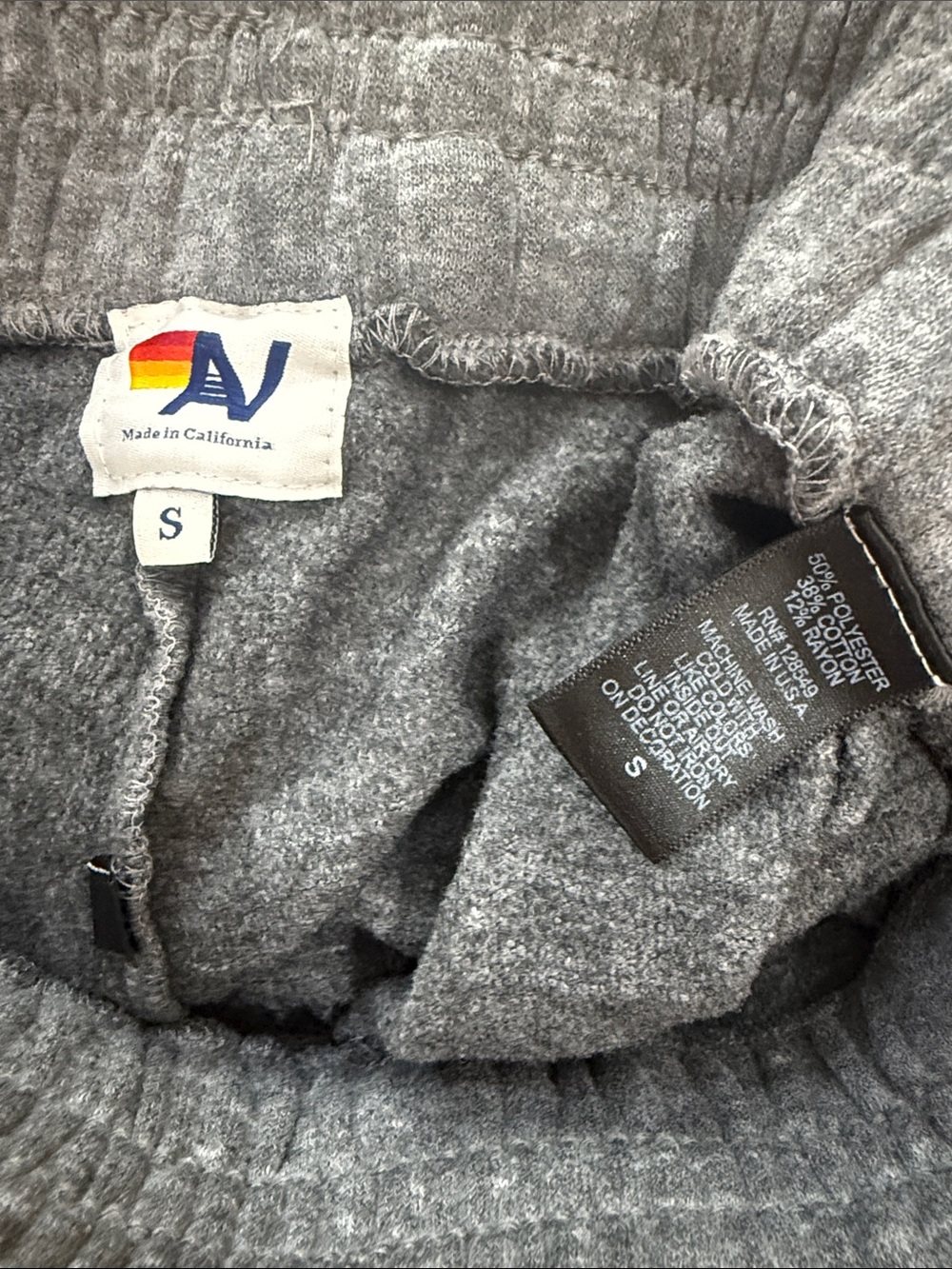Aviator nation Women's Gray Knit Lounge Shorts - Picture 4 of 4